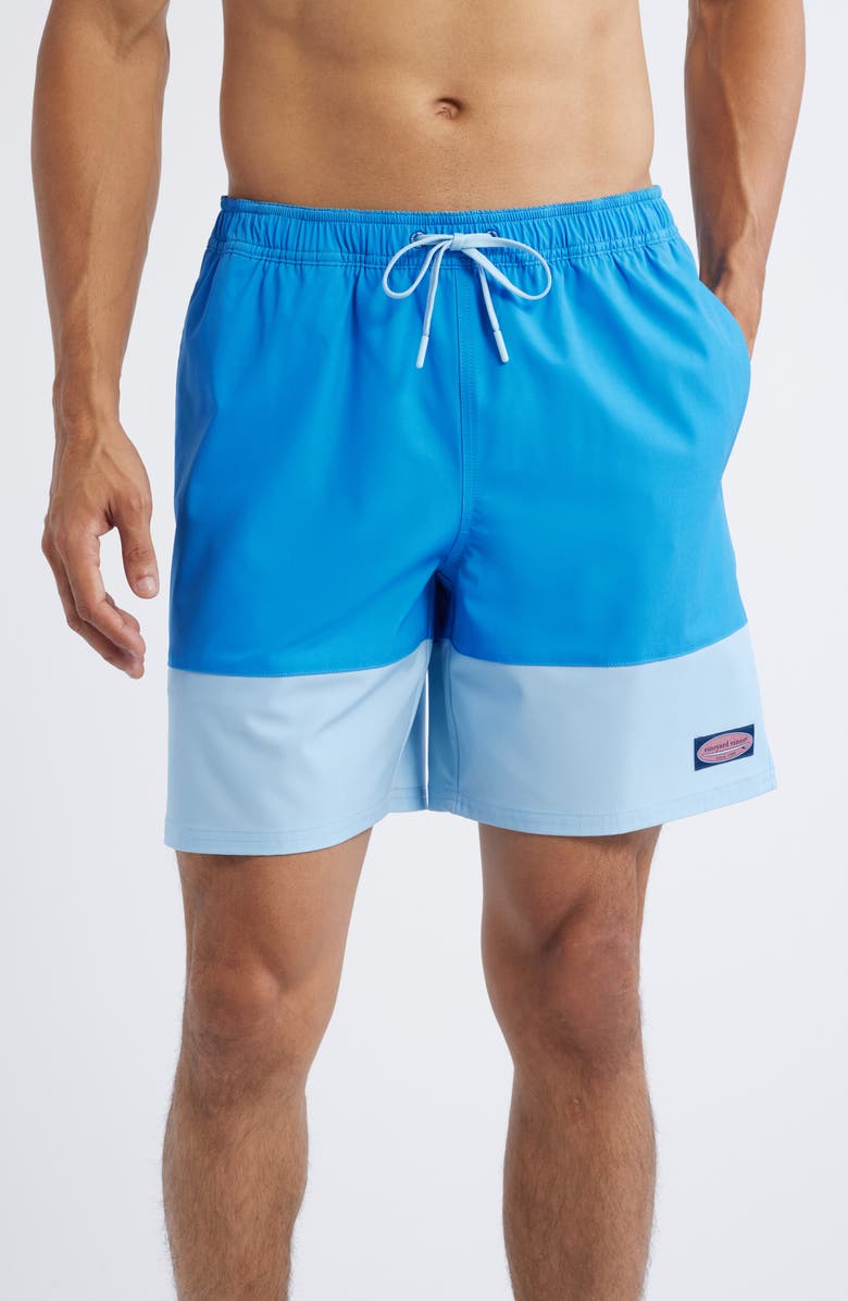 vineyard vines Chappy 7" Colorblock Swim Trunks, Main, color, 