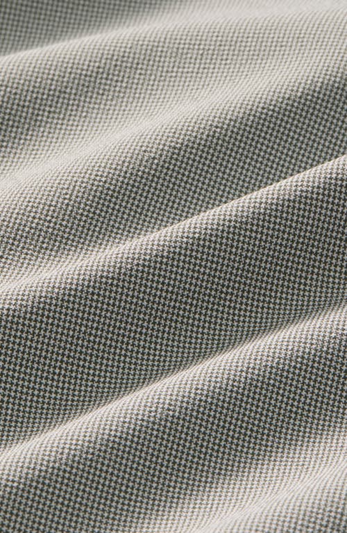 Mizzen + Main Mizzen+main Leeward Microcheck Trim Fit Button-up Shirt In Green