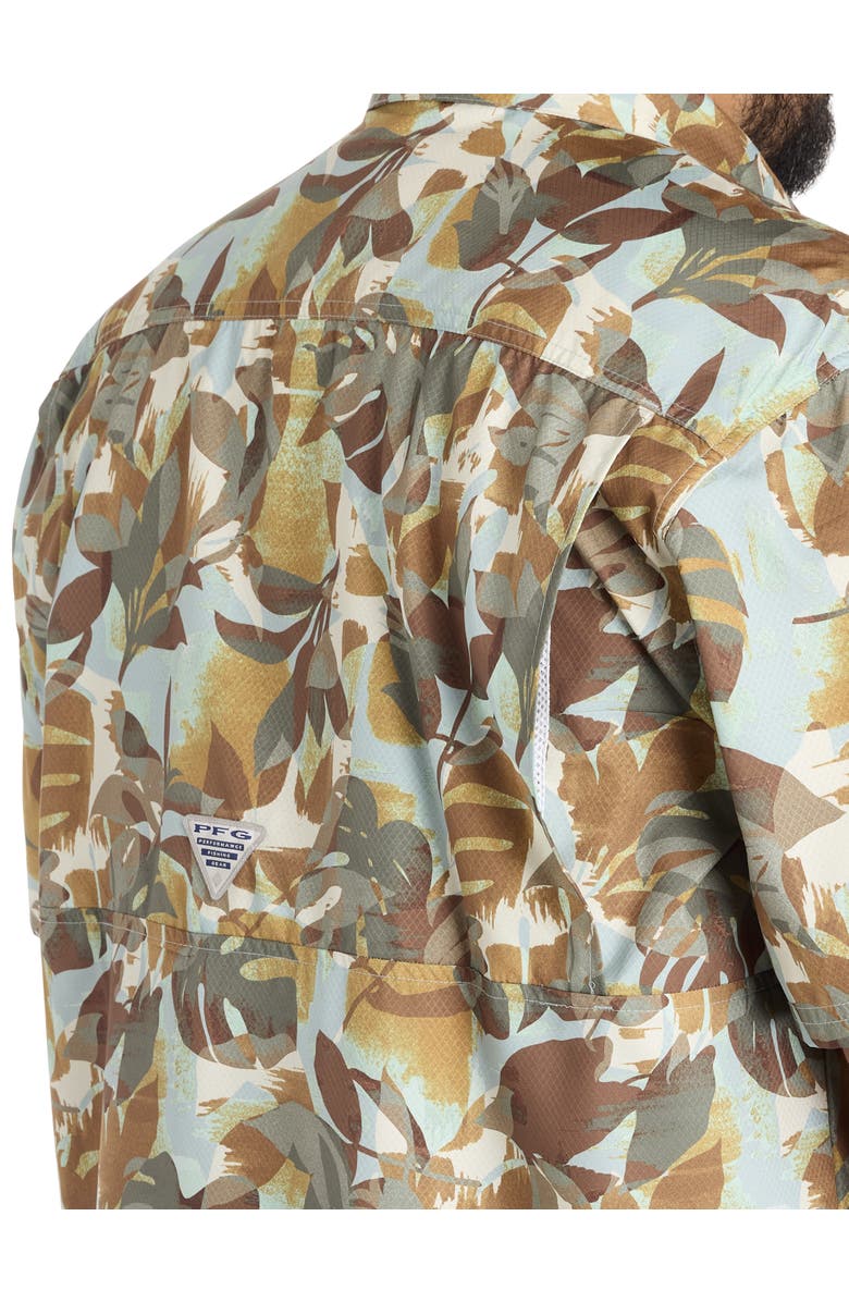 Columbia Big & Tall Slacktide Palms Sport Shirt, Alternate, color, Crushed Blue