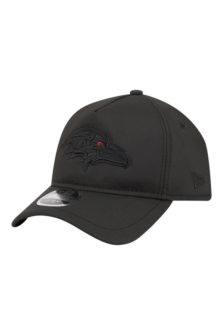 Men's New Era  Black Baltimore Ravens Apex 9FORTY Adjustable Hat, Main, color, Black