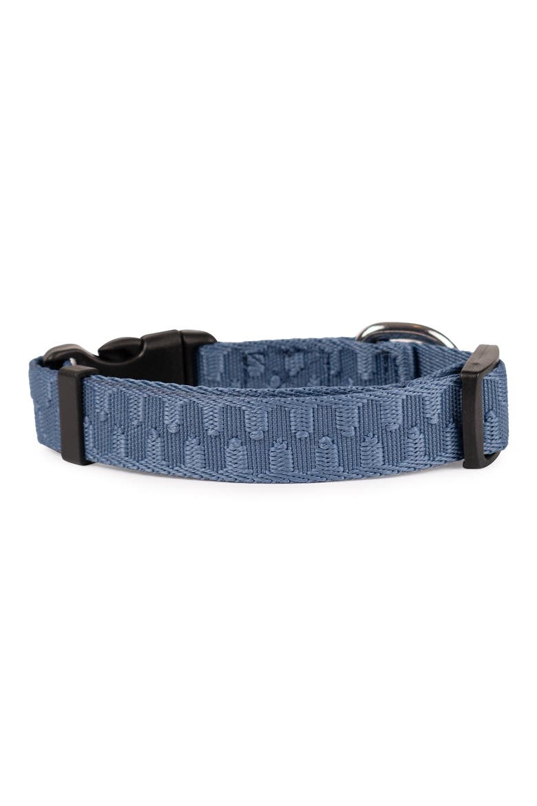 Checkered Wave Dog Collar, Alternate, color, WAVY BLUE