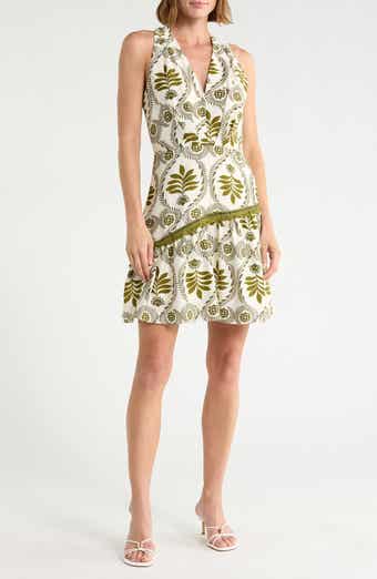 Yena Printed Halter Minidress