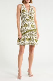 Adelyn Rae Yena Printed Halter Minidress