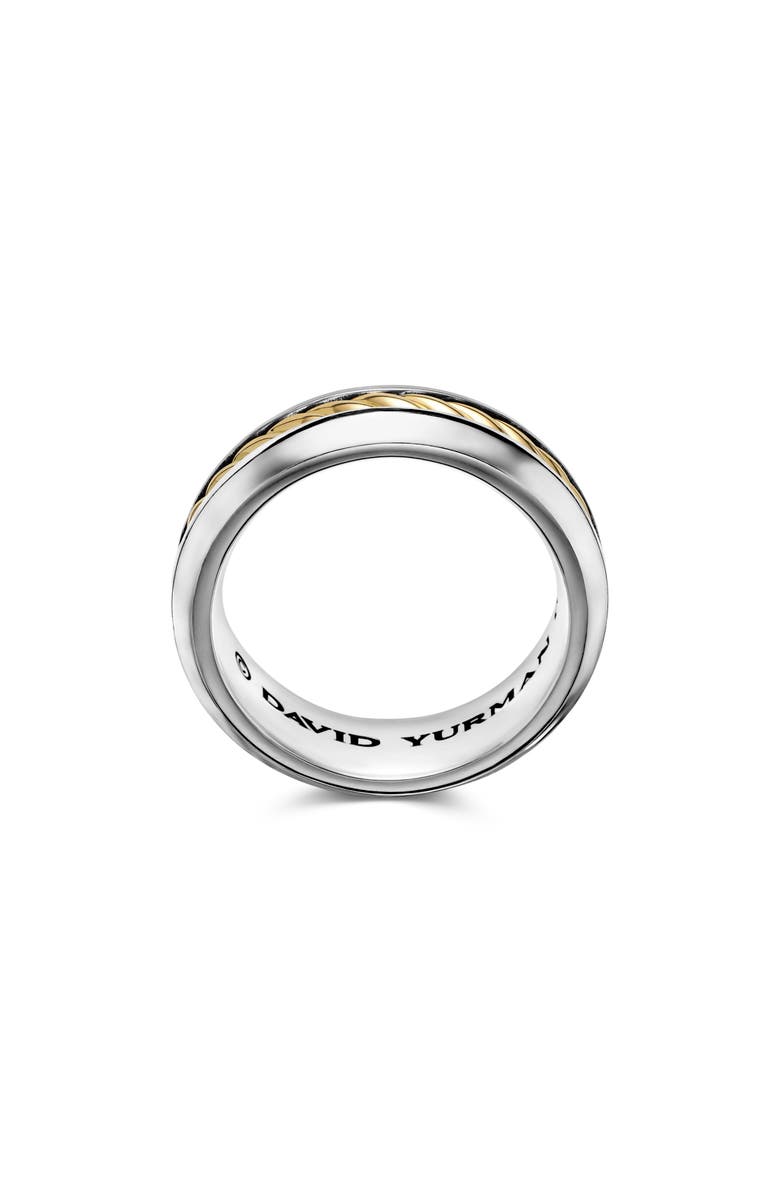 David Yurman 'Cable Classics' Band Ring with 18K Gold, Alternate, color, Two Tone