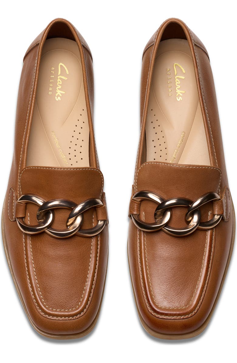 Clarks<sup>®</sup> Sarafyna Iris Loafer, Alternate, color, Tan Leather