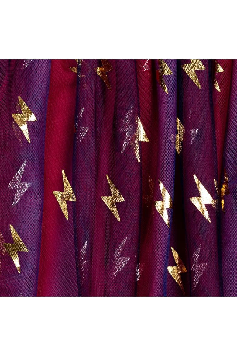 T-Shirt and Tulle Skirt Set, Alternate, color, Burgundy Gold