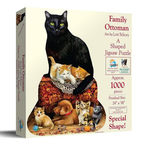 Family Ottoman 1000 piece Jigsaw Puzzle for Adults Special Shape