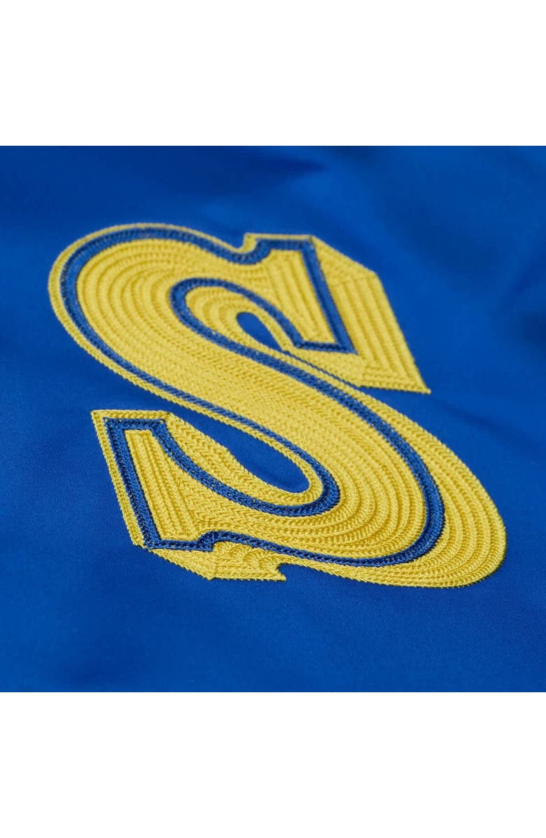 Mitchell & Ness Men's Mitchell & Ness Ken Griffey Jr. Royal Seattle Mariners Legends Collection Lightweight Satin Full-Snap Jacket, Alternate, color, Royal