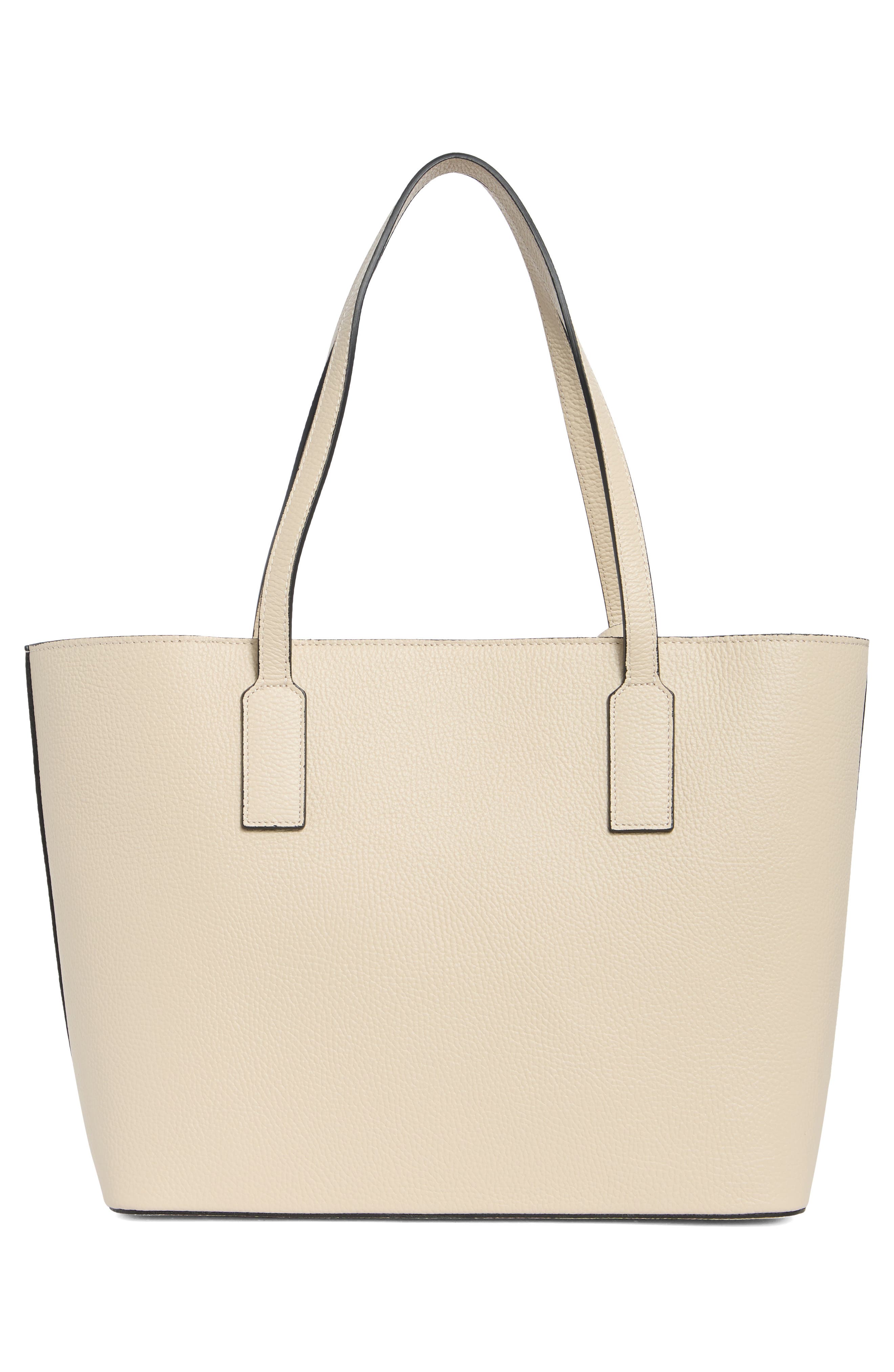 VALENTINO BY MARIO VALENTINO Soho Medallion Leather Tote, Alternate, color, Milk