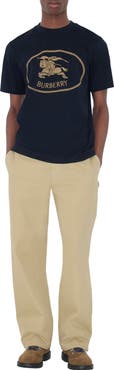 Burberry Knight Stamp Cotton T-shirt