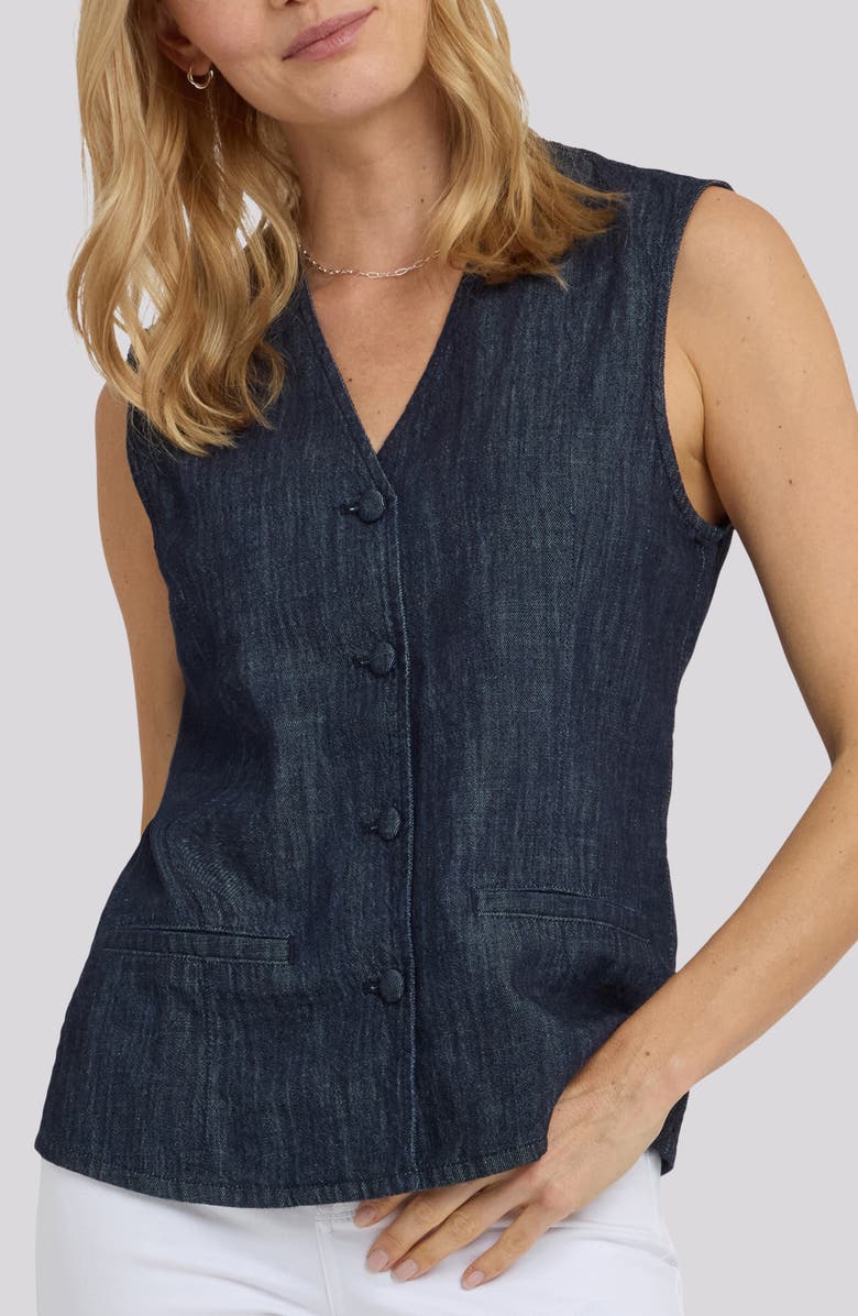 NYDJ Denim Vest, Main, color, 