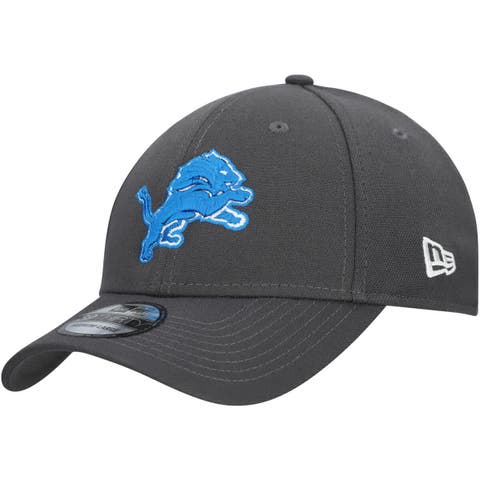 Men's New Era Charcoal Detroit Lions Primary Logo 39THIRTY Flex Hat
