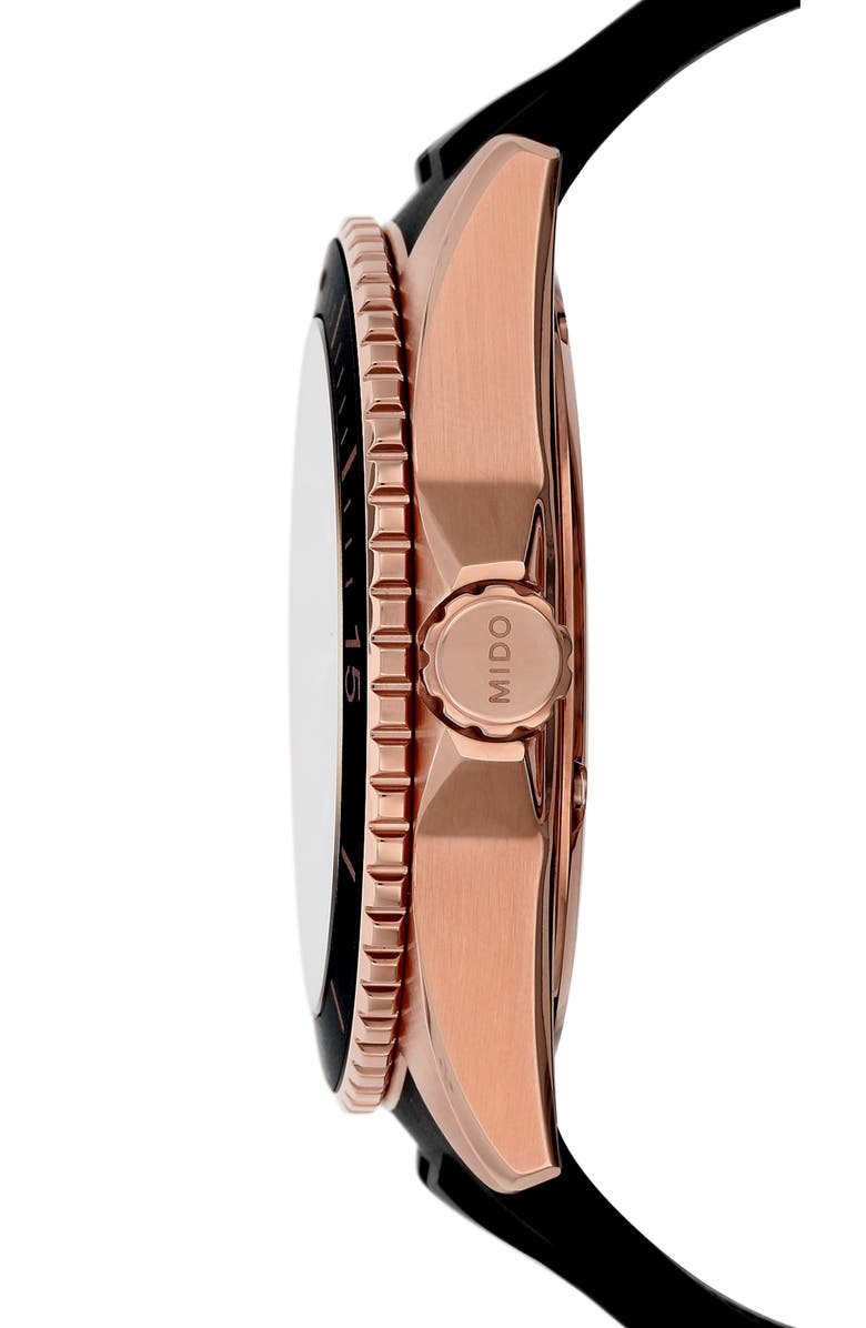 MIDO Ocean Star Automatic Rubber Strap Watch, 42.5mm, Alternate, color, 