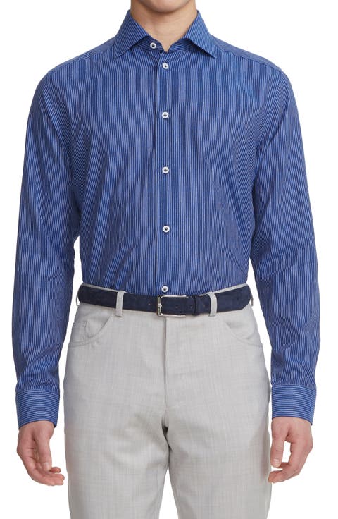 Abbott Linen Blend Button-Up Shirt