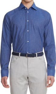 Jack Victor Abbott Linen Blend Button-Up Shirt
