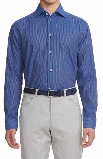Jack Victor Abbott Linen Blend Button-Up Shirt