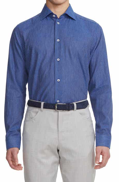 Jack Victor Abbott Linen Blend Button-Up Shirt