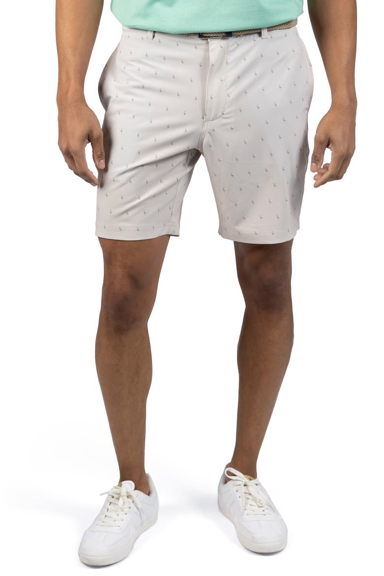 Print Performance Shorts, Main, color, STONE