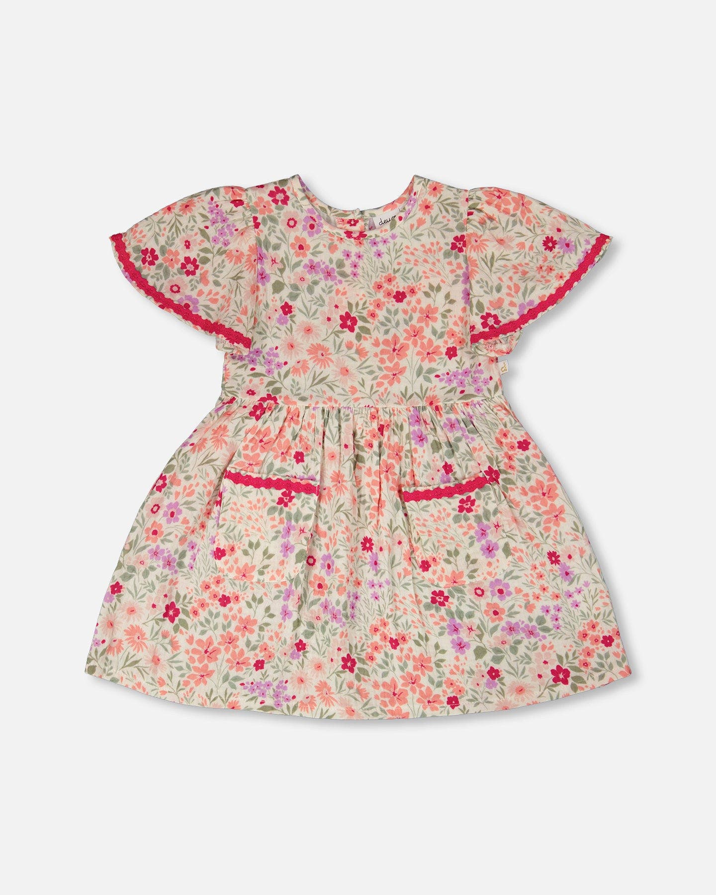 selected Off White Printed Flowers