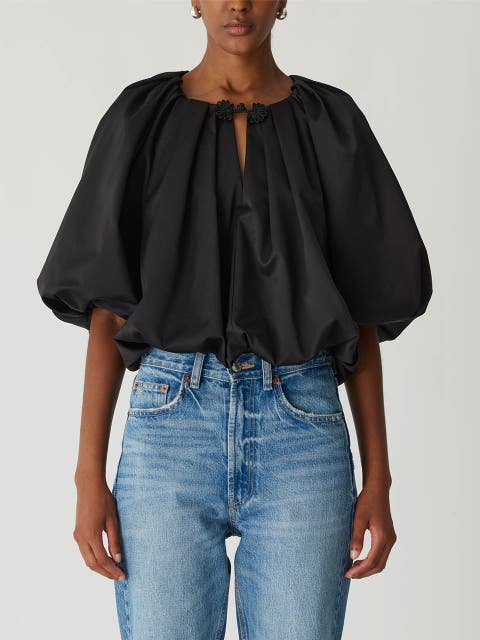Techy Sateen Bubble Top