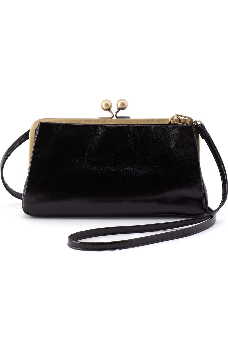 HOBO Lauren Leather Frame Clutch, Main, color,
