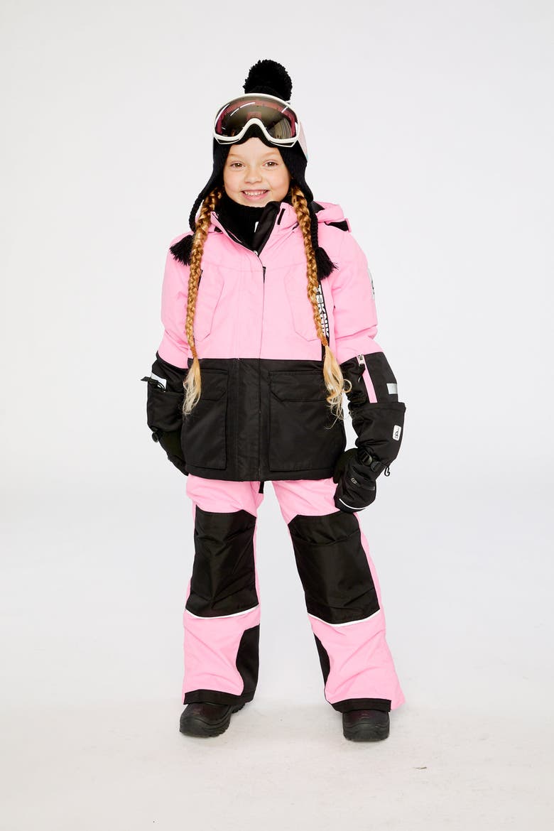Fleece Teknik Jacket & Pants Two Piece Snowsuit, Alternate, color, Pink