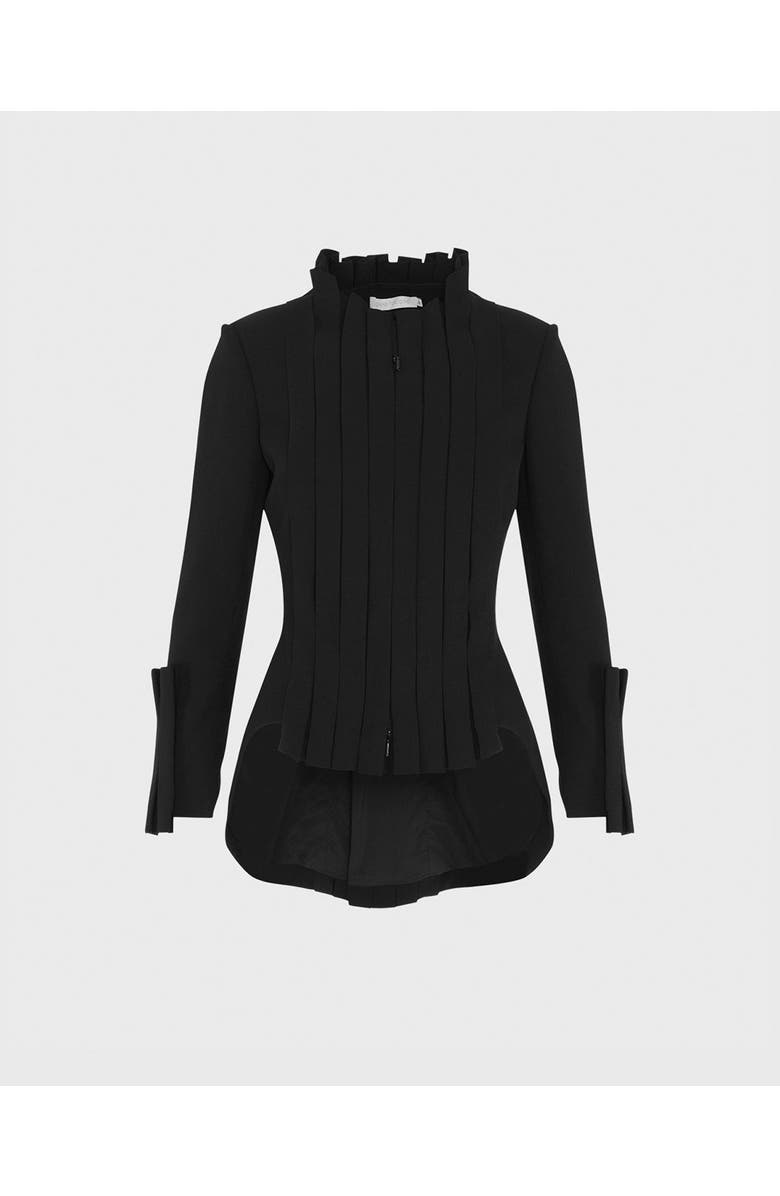 Anne Fontaine Women's Jacket Secret White Stylish Cotton Jacket With Tailored Cut And Silver Buttons, Main, color, Black