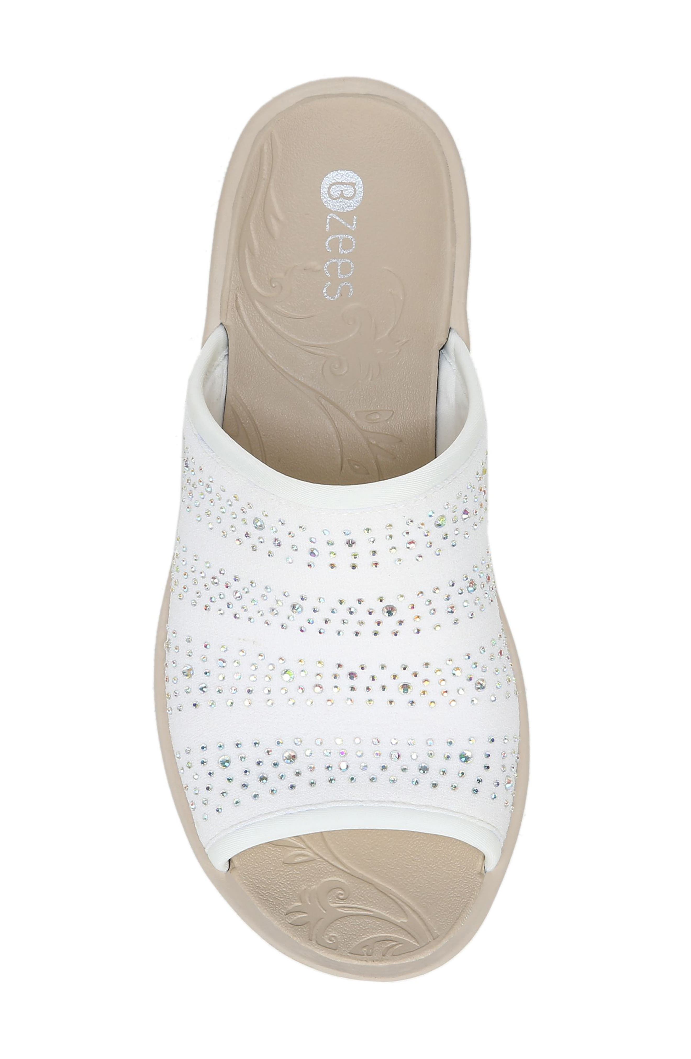 Deluxe Bright Sandal, Alternate, color, WHITE