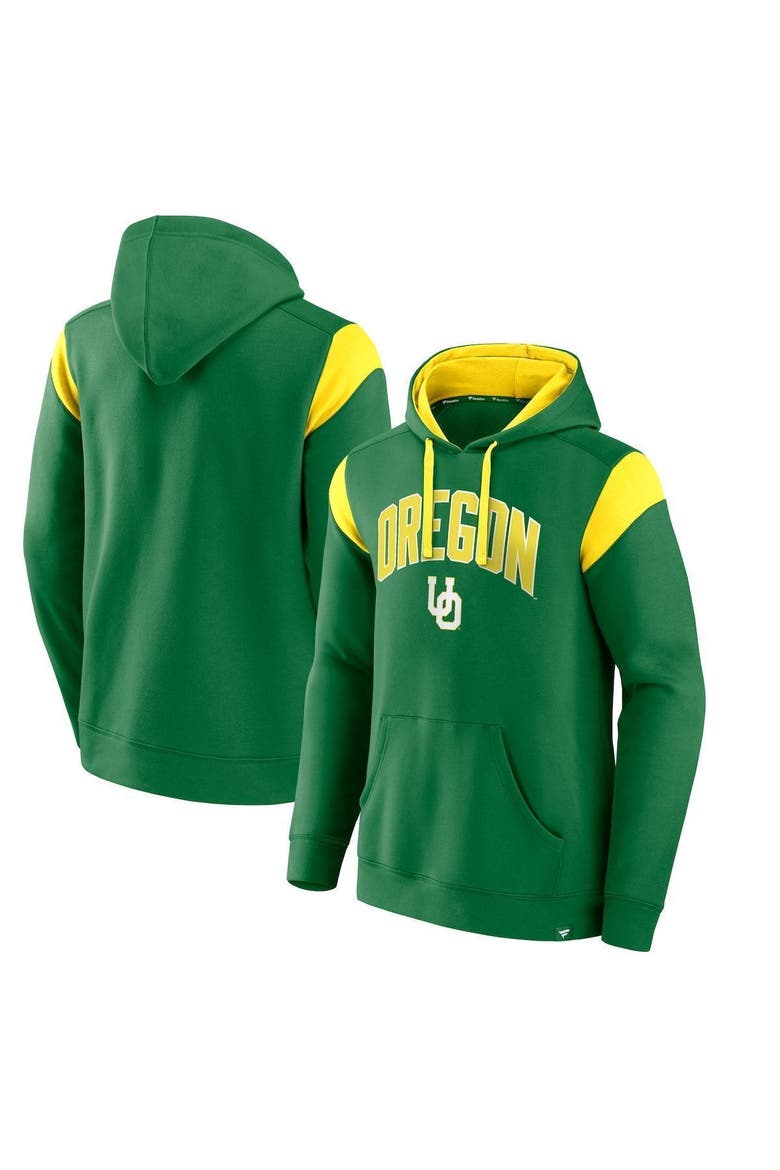 Men's Fanatics Branded Green Oregon Ducks Game Over Pullover Hoodie, Main, color, Green