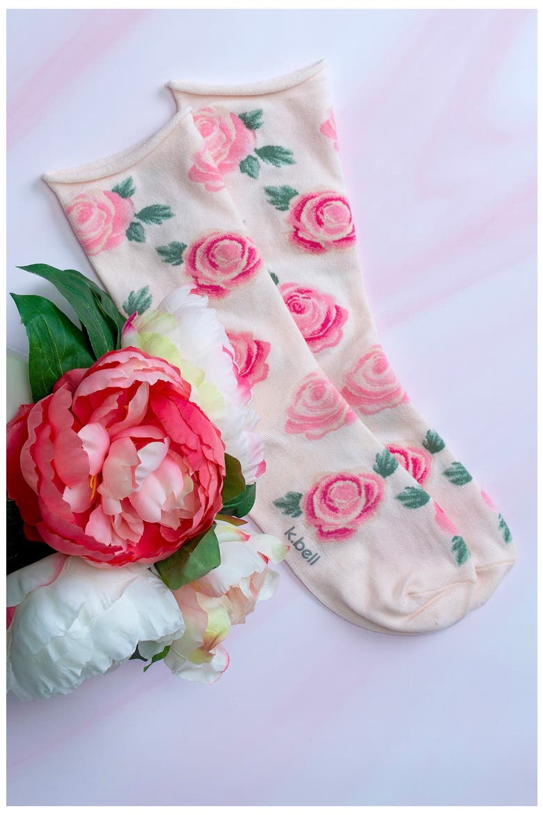 Rose Blooms Assorted 2-Pack Crew Socks, Alternate, color, ASST