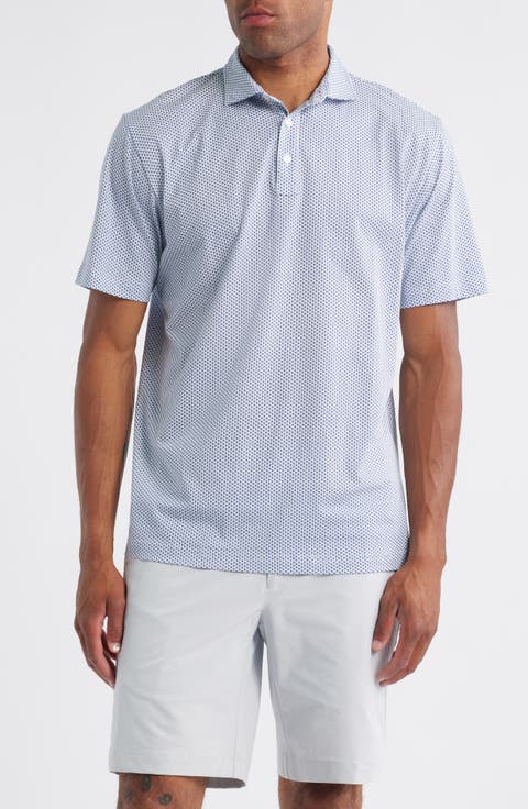 Crown Comfort Marlin Print Pima Cotton Polo