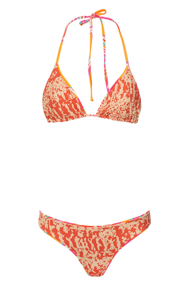 Maaji Flirt Reversible Bikini Bottoms, Alternate, color, Orange