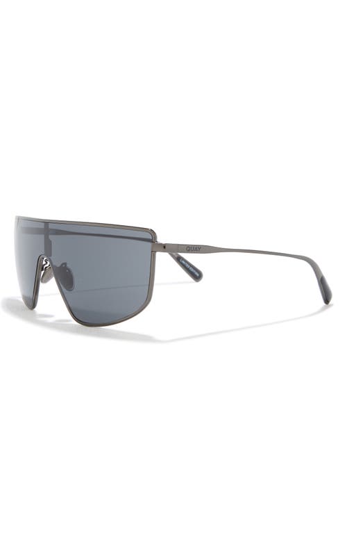 Quay Entourage 138mm Gradient Shield Sunglasses In Blue