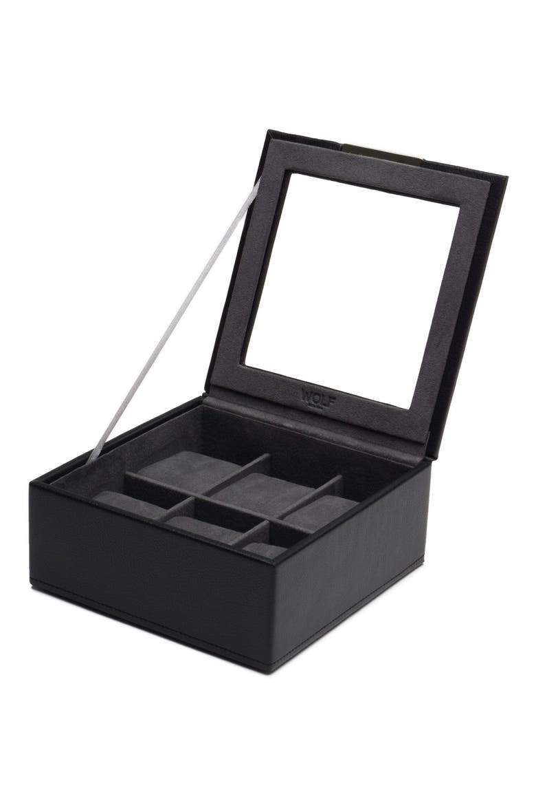 Stackable Watch Case, Alternate, color, BLACK