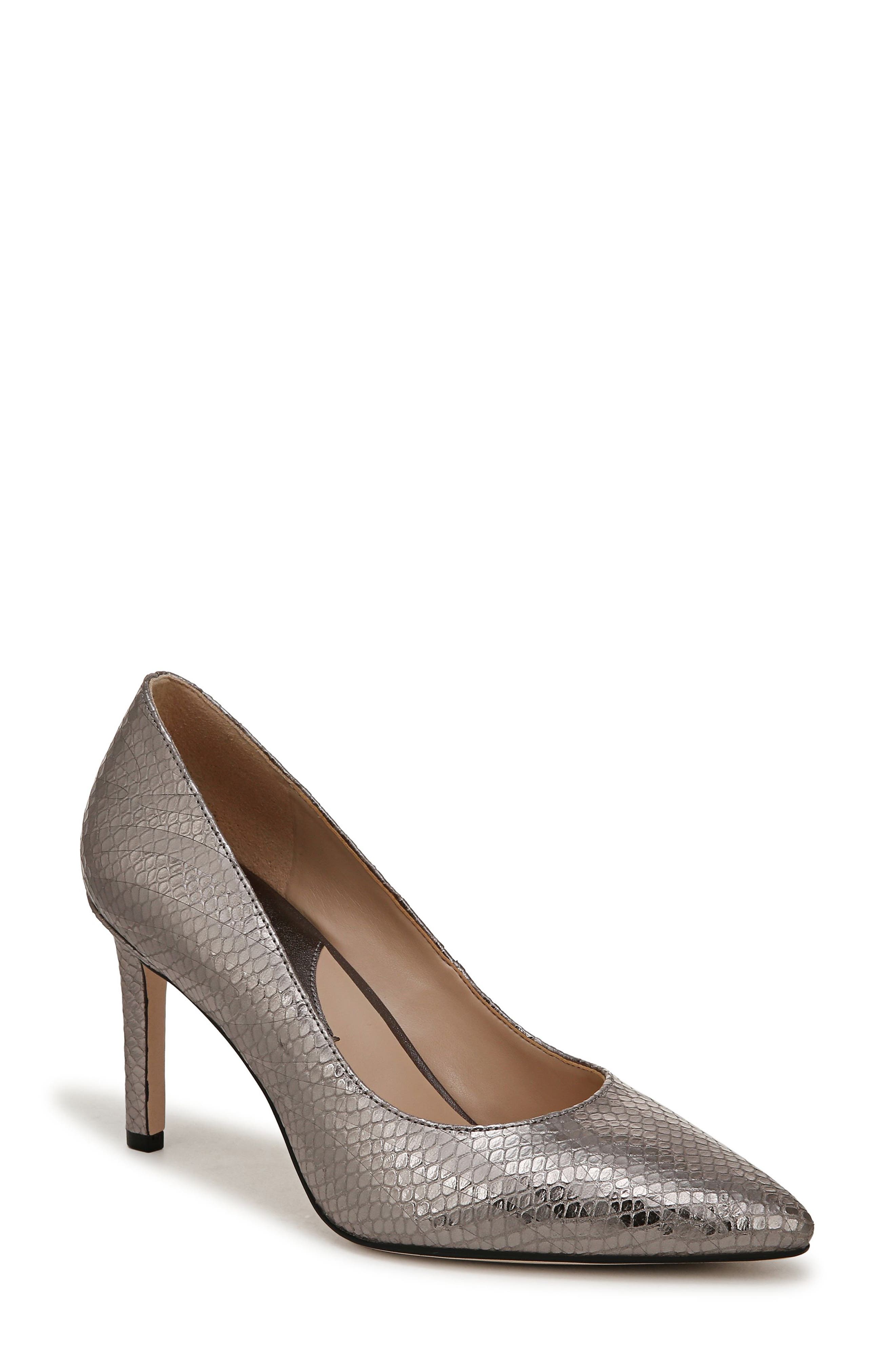 Adele Pointed Toe Pump, Main, color, SILVER