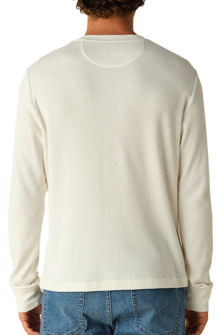 Hudson Organic Cotton Blend Waffle Henley, Alternate, color, SHELL