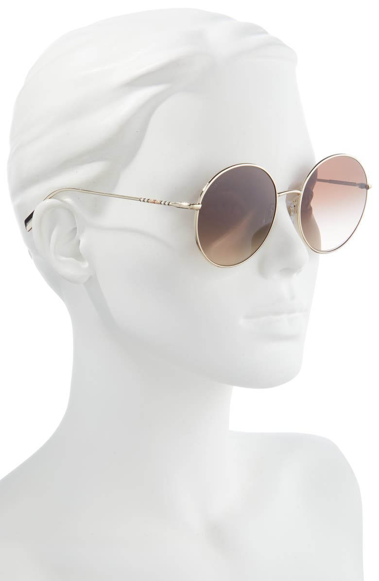 Burberry 58mm Round Sunglasses, Alternate, color,