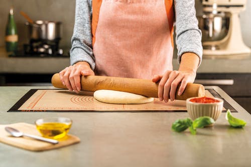 Silpat Perfect Pastry Non-stick Silicone Countertop Workstation Mat, 15-1/8" X 23" In Orange