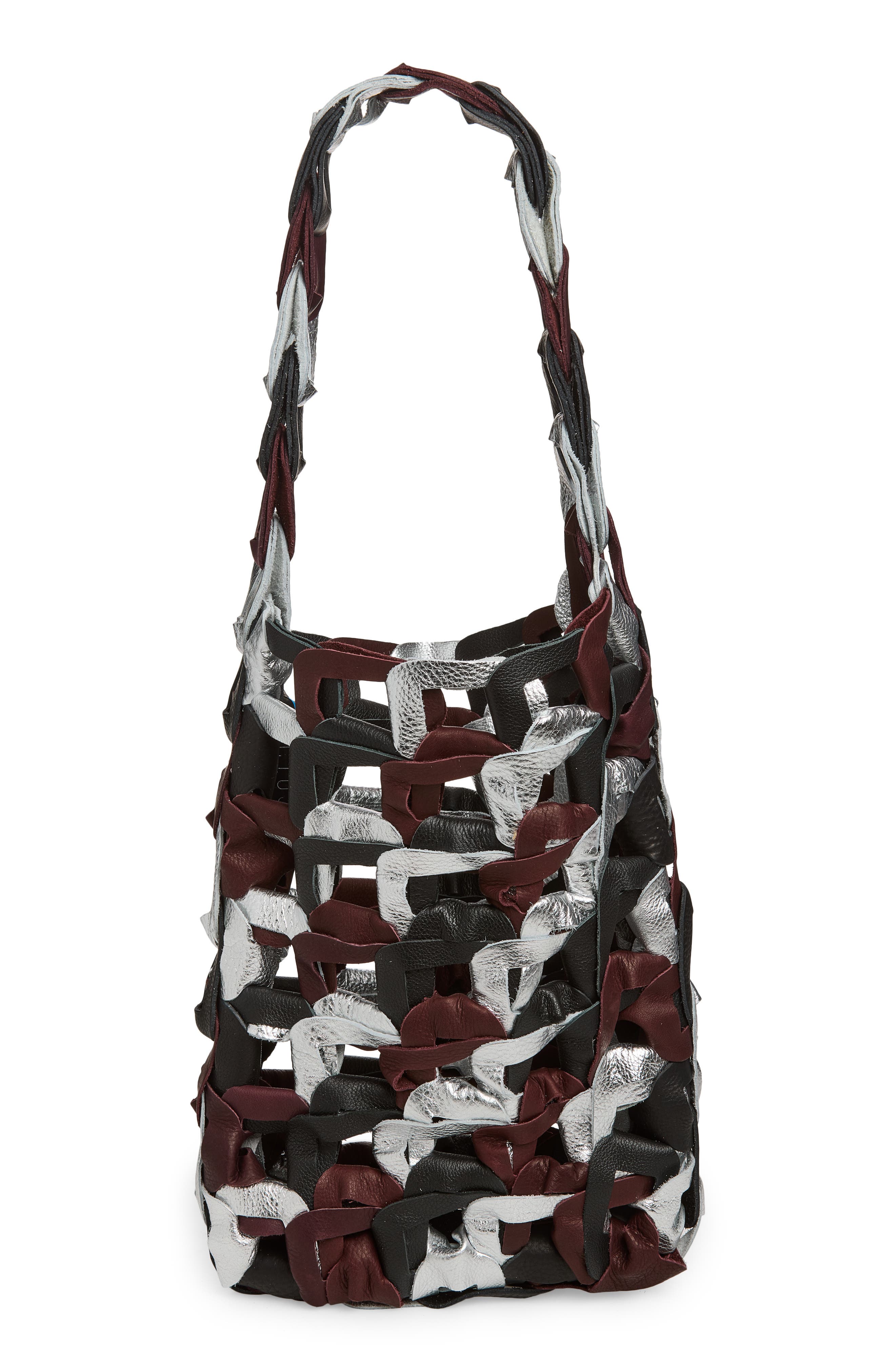 Medium Links Leather Tote, Alternate, color, POTION