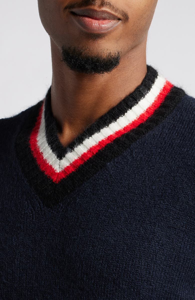 BDG Urban Outfitters Tipped V-Neck Sweater, Alternate, color, 