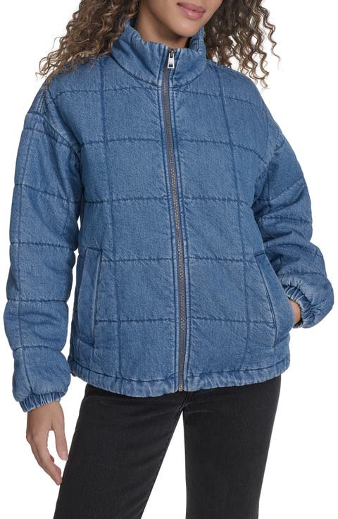 Box Quilted Water Resistant Cotton Jacket