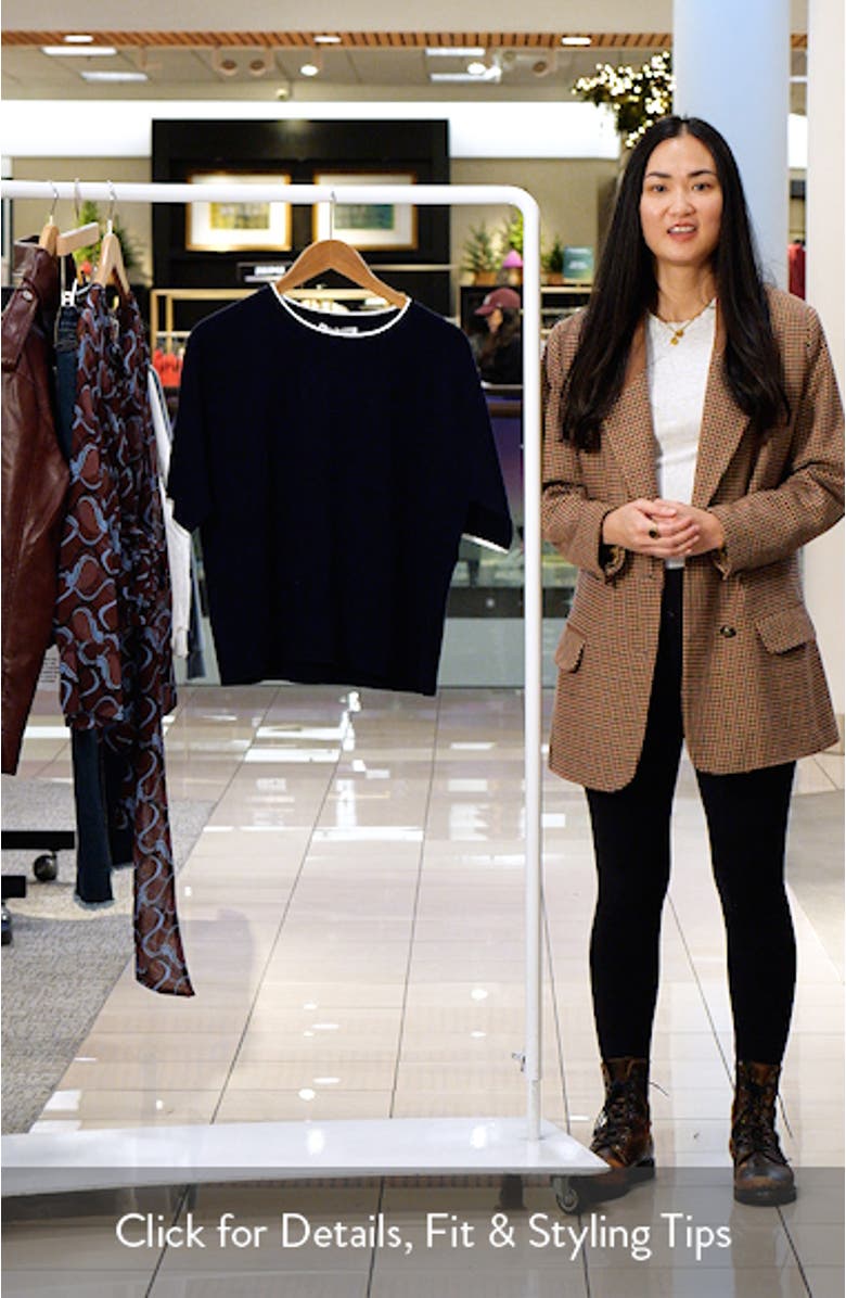 Short Sleeve Rib Sweater, sales video thumbnail