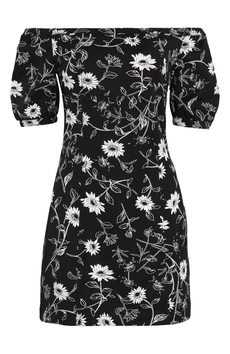 Leith Floral Off the Shoulder Minidress, Main, color, 