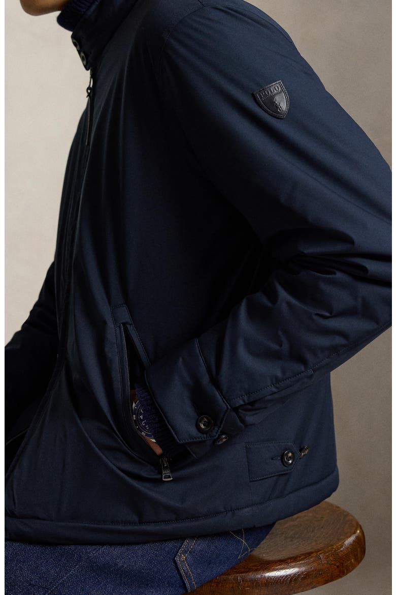 Performance Gabardine Bomber Jacket, Alternate, color, NAVY