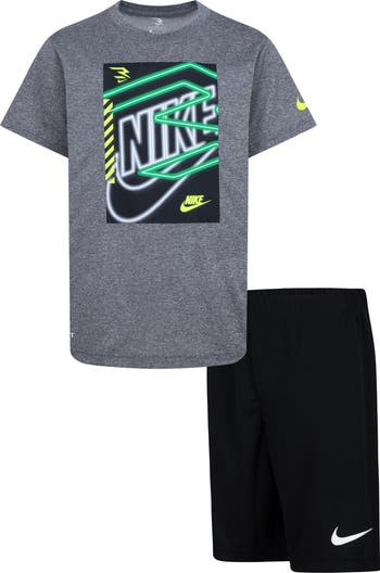 Kids' Three x Three Dri-FIT Tee & Shorts Set