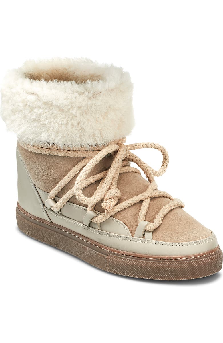 INUIKII Classic Genuine Shearling Lined High Top Sneaker, Main, color,