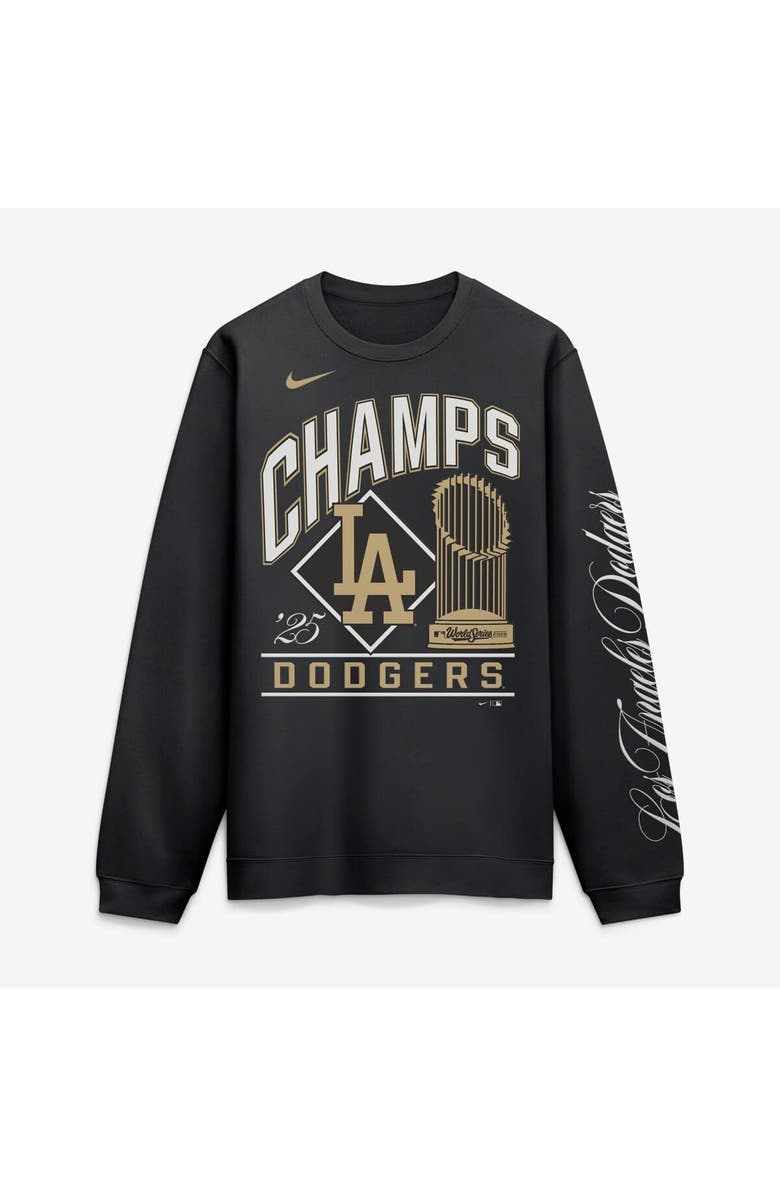 Nike Men's Nike  Black Los Angeles Dodgers 2026 Gold Collection Fleece Pullover, Main, color, Black