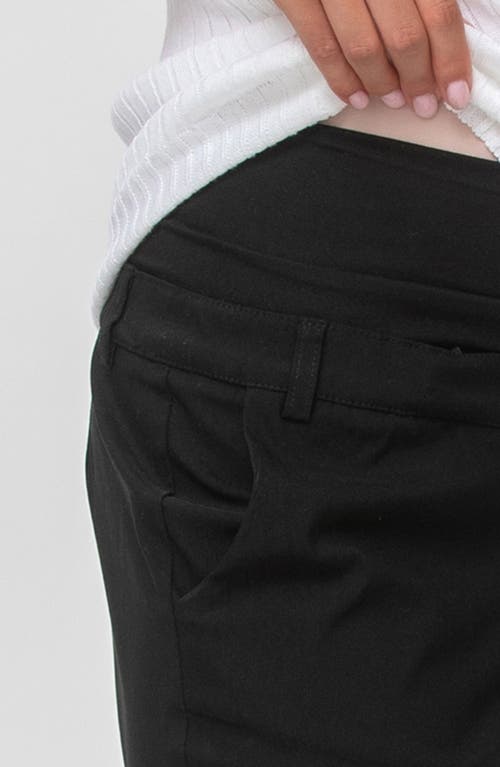 Pietro Brunelli Maternity Slim Fit Crop Maternity Pants In Black