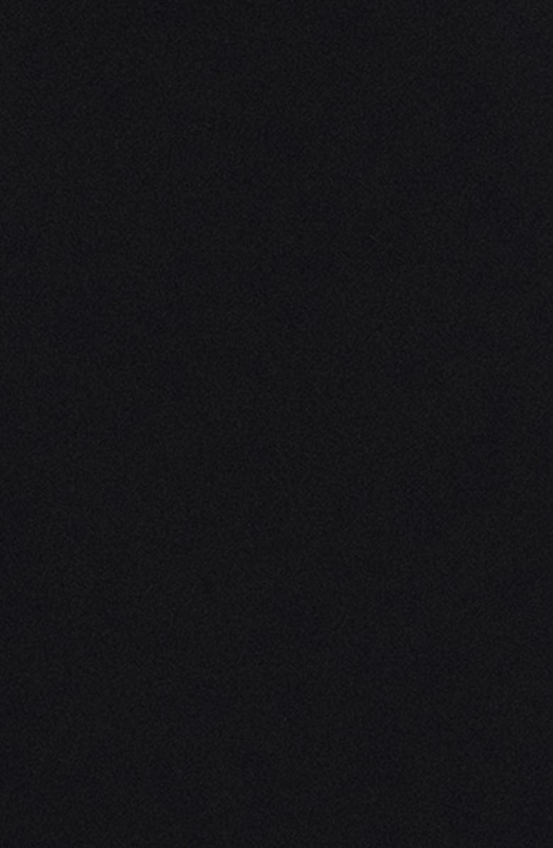 Blondie Nites Off the Shoulder Scuba Knit & Crepe Mermaid Gown, Alternate, color, Black