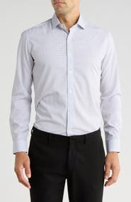 TOM BAINE Performance Stretch Winkle Free Button-Up Shirt